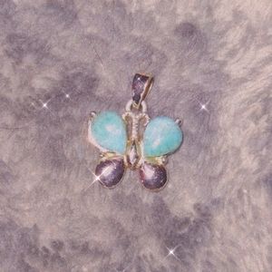 Turquoise Butterfly Pendant (without chain)